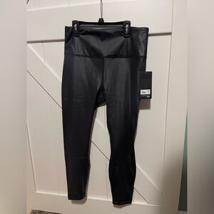 Black Faux Leather Leggings
